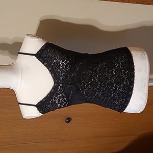 Black lace camisole